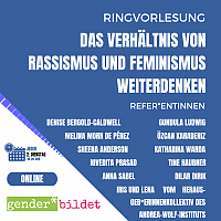 Ringvorlesung "Das Verhltnis von Rassismus und Feminismus weiterdenken" // WS 22/23