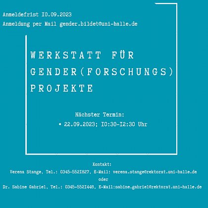 Gender(forschungs)werkstatt gender*bildet