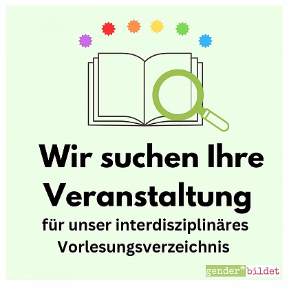 Veranstaltung gesucht fr Interdisziplinres Vorlesungsverzeichnis 