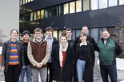 v.l.n.r. Miene Gastinger, Hans Jakubetz, Florian Döhle, Paul Schneider, Rachel
Draude, David Neumann, Fiona Hruschka, Alexander Keck, Christian Wittenberg
