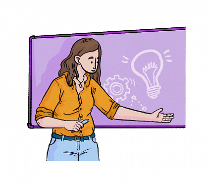 Frauenf�rdermittel -Hilfskraftmittel (Illustration: Louie L�uger)