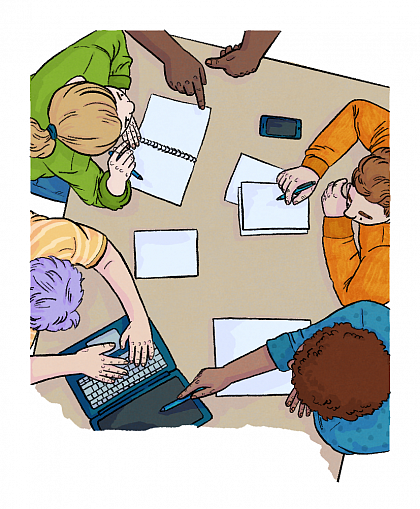 Frauenf�rdermittel - MINT-Tutorinnenmittel (Illustration: Louie L�uger)